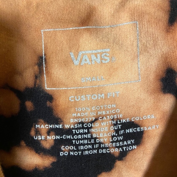 Vans Tops Vans Bleach Dye T Shirt Poshmark